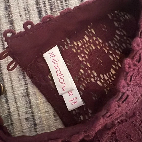 Xhilaration Burgundy Lace Mini Dress - Picture 6 of 7